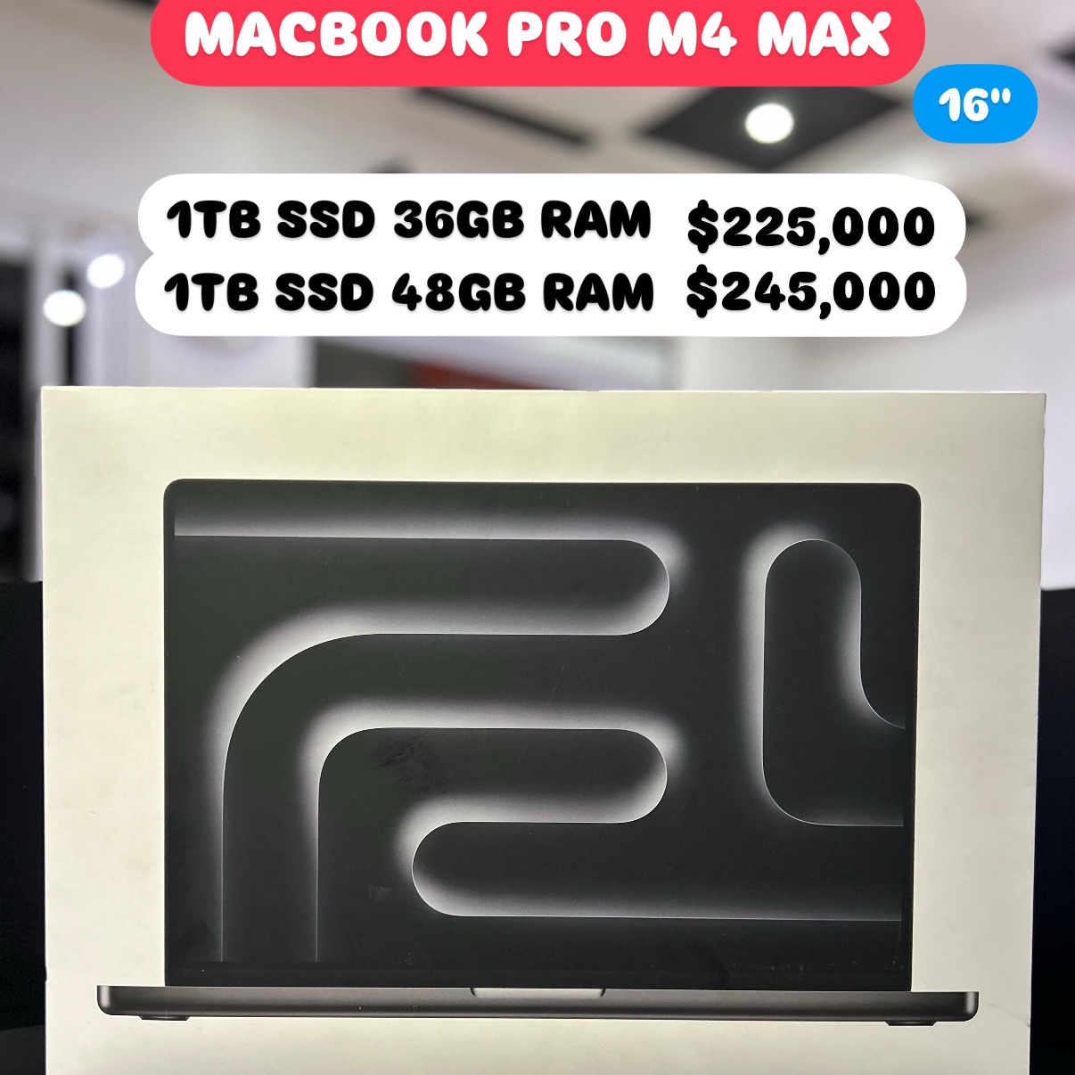 computadoras y laptops - MACBOOK PRO M4 MAX 16" 1TB SSD 36GB/ 1TB 48GB RAM 2024 SELLADAS OFERTA‼️