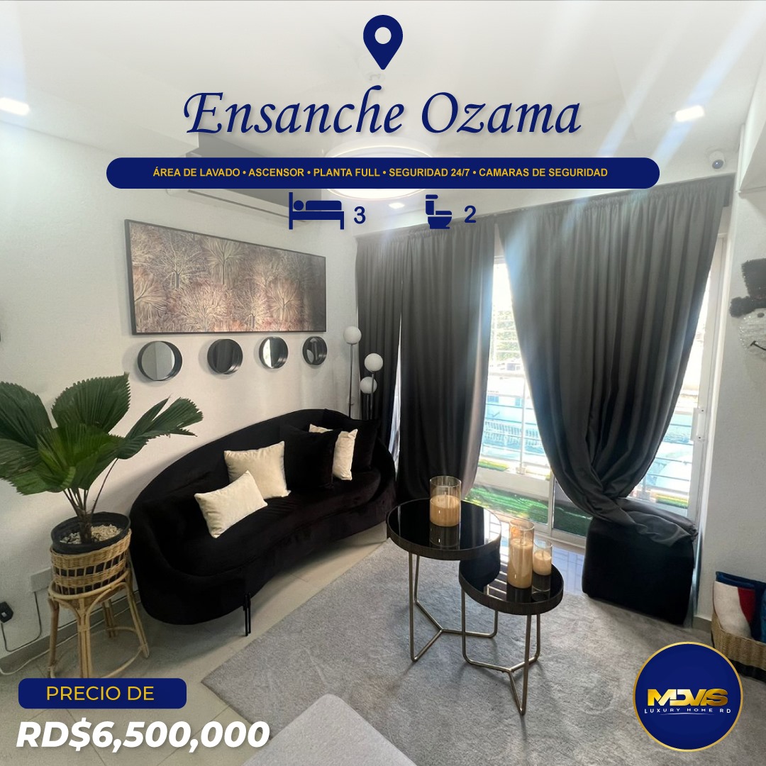 apartamentos - Se vende apartamento  amoblado en Ensanche Ozama