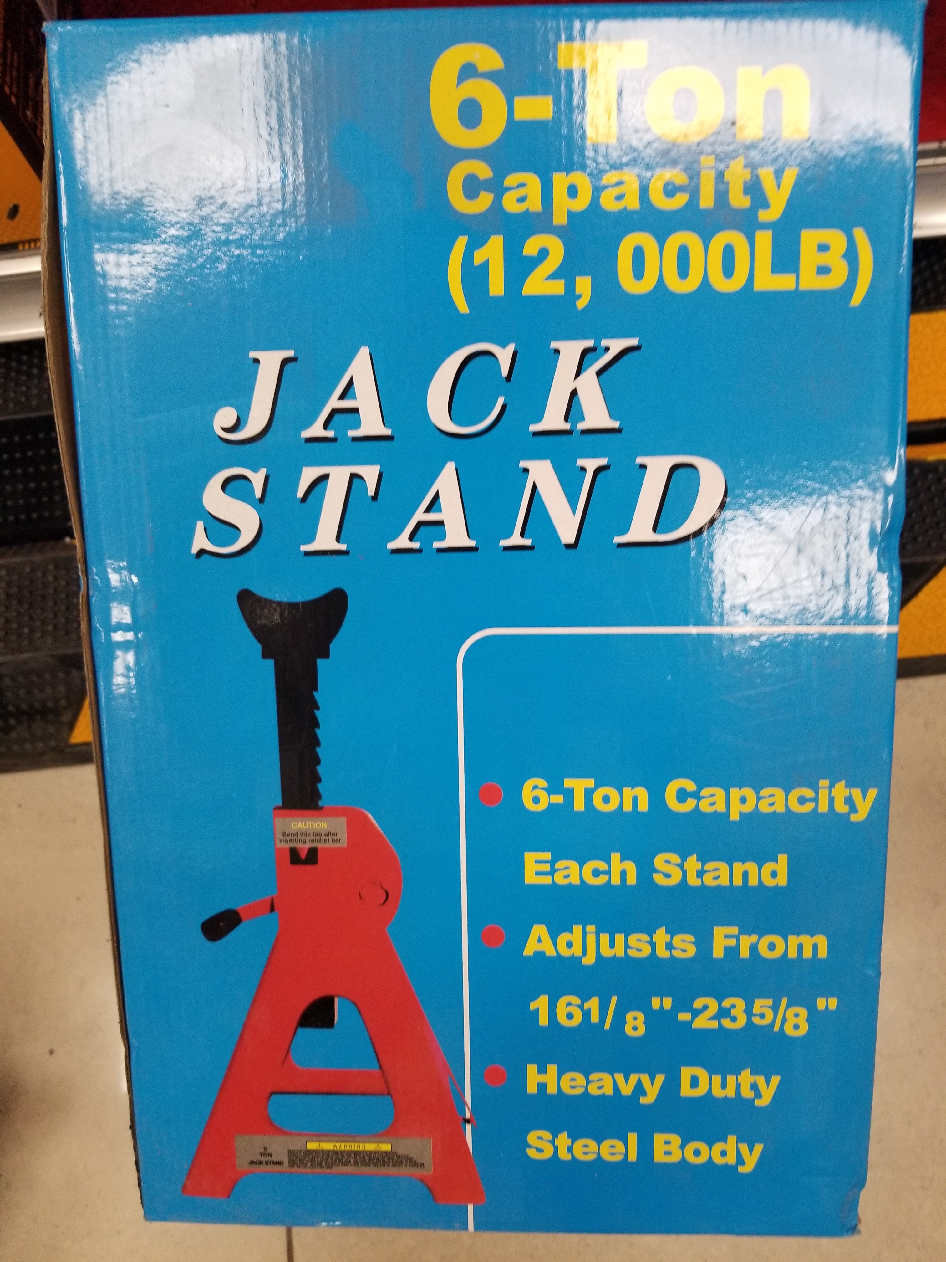 accesorios para vehiculos - Jack stands soporte del gato 12,000 libras capacidad 6 toneladas