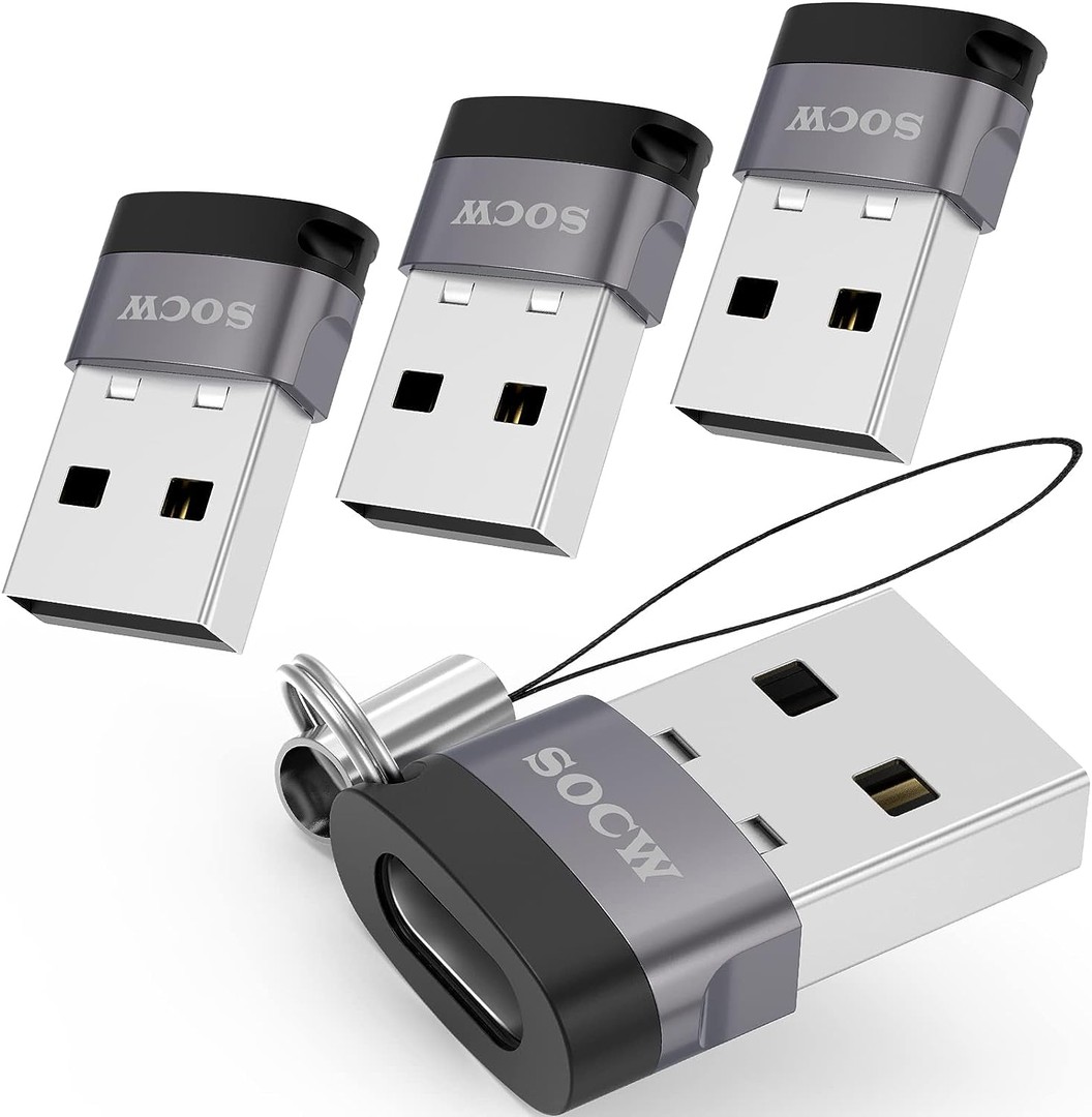 accesorios para electronica - Adaptador SOCW USB-C Female to USB Male