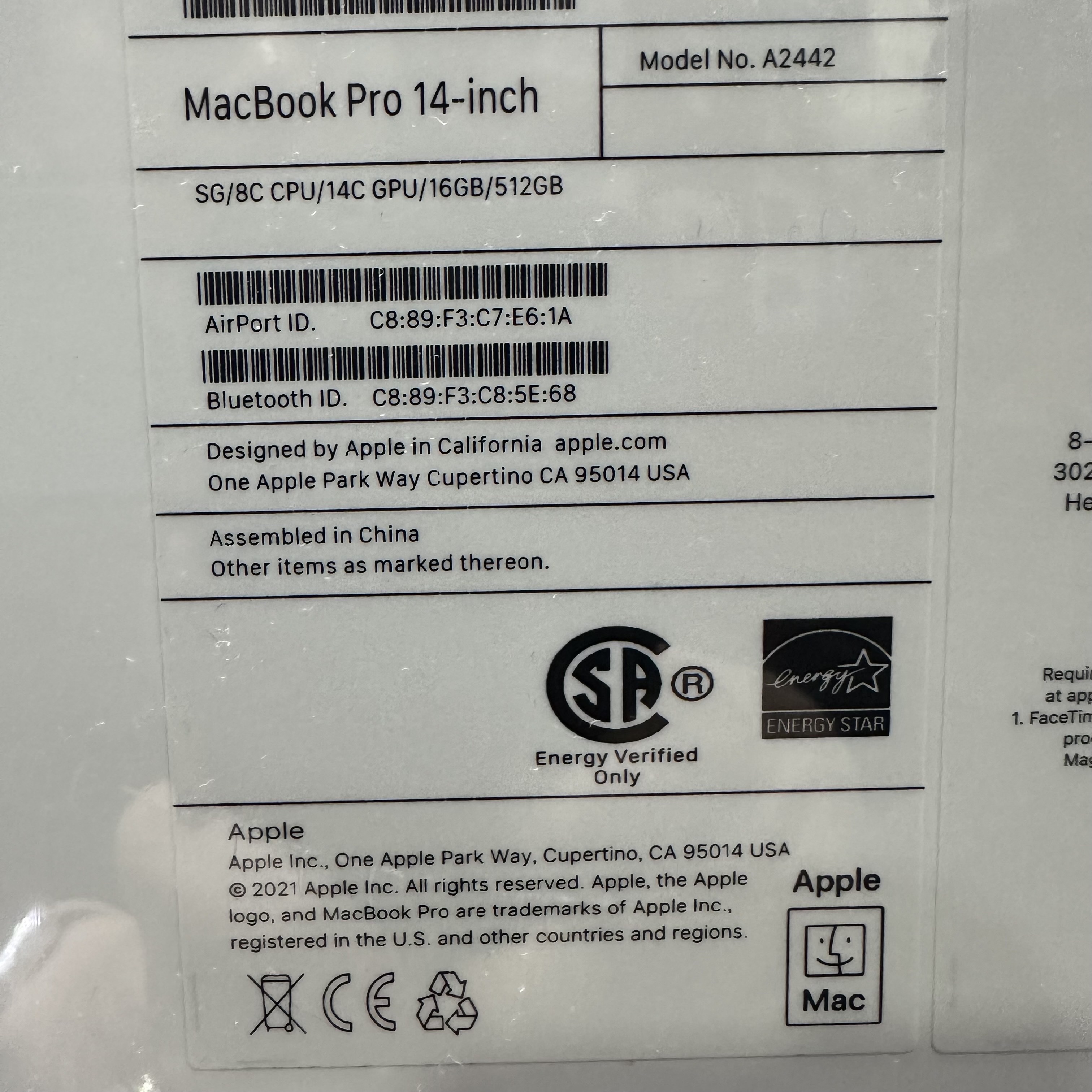 computadoras y laptops - MacBook Pro M1 Pro 14" 516GB 16GB RAM Selladas Ofertas ‼️🔥 2