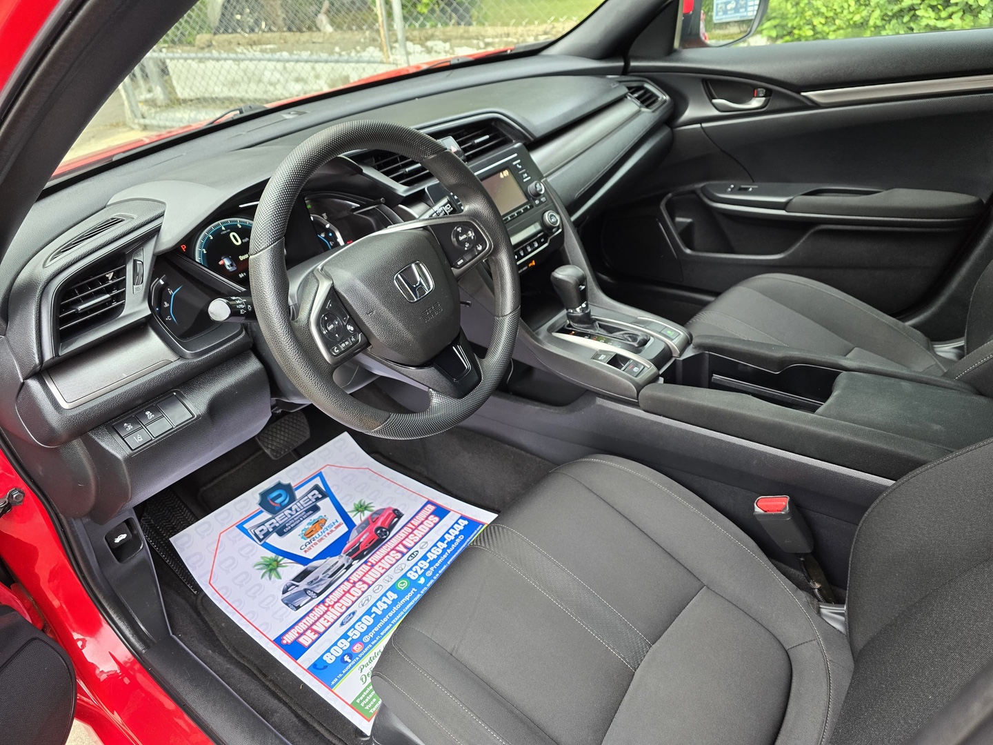 carros - Honda Civic Hatchback Turbo 2019 Clean Carfax 6