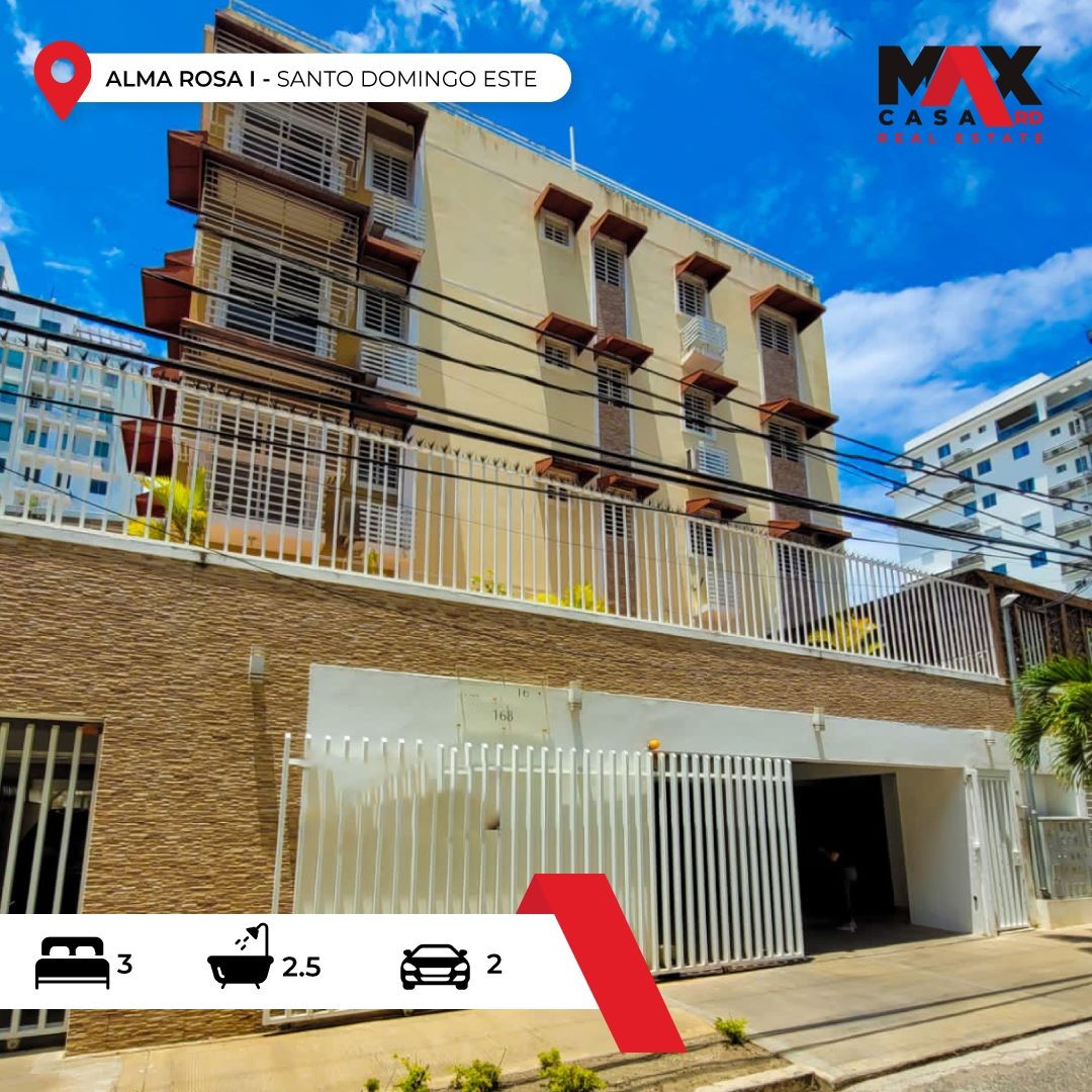 apartamentos - APARATEMNTO DE VENTA EN ALMA ROSA, SANTO DOMINGO ESTE