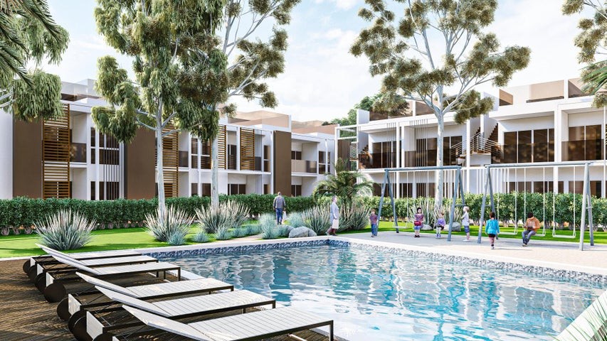 apartamentos - Proyecto en venta Punta Cana #23-1201 un dormitorio, balcón, piscina, jacuzzi.
