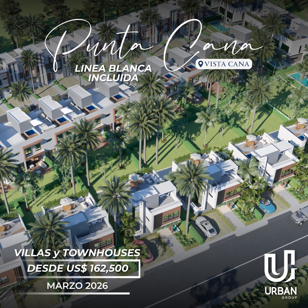 casas vacacionales y villas - Villas & Townhouses desde US$162,500 en Vistacana Punta Cana