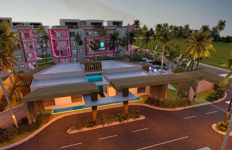 apartamentos - Proyecto en venta Punta Cana #24-1033 dos dormitorios, ascensor, piscina.
 3
