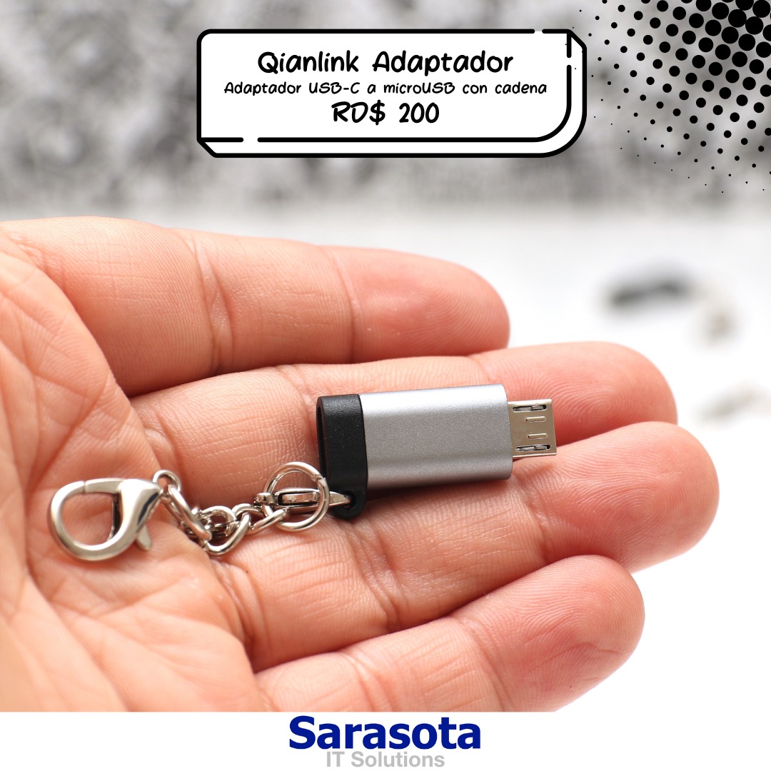 computadoras y laptops - Adaptador USB C a Micro USB marca Qianlink