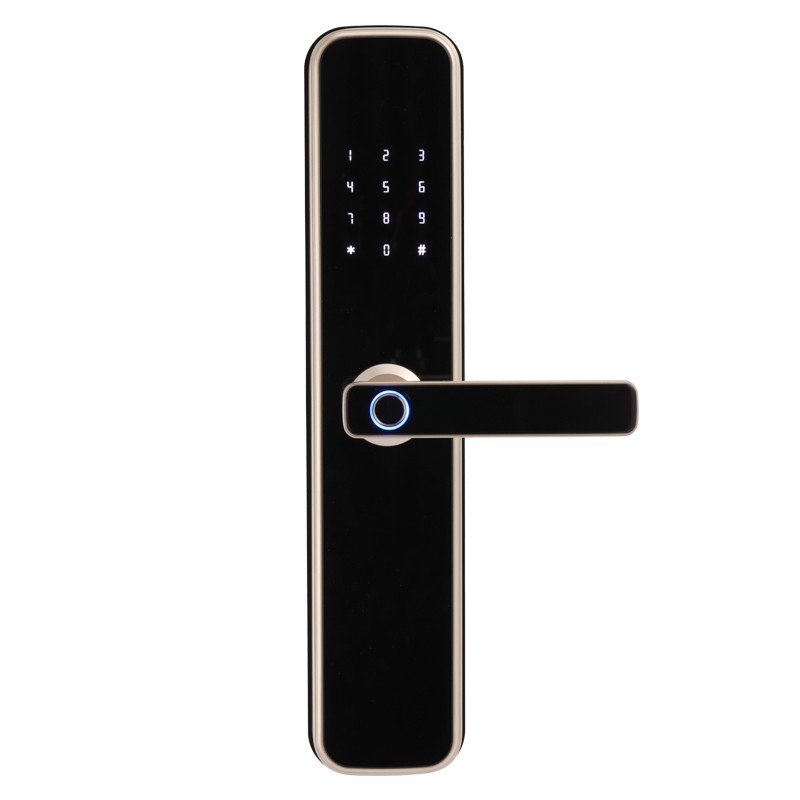 accesorios para electronica - Cerradura smart para puerta con apertura de huella codigo app bluetooth o wifi