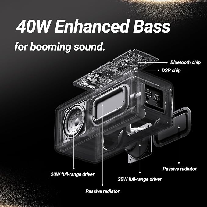 otros electronicos - Bogasing M5 - Speaker Bluetooth, 40w Y 30hr De Batería 3