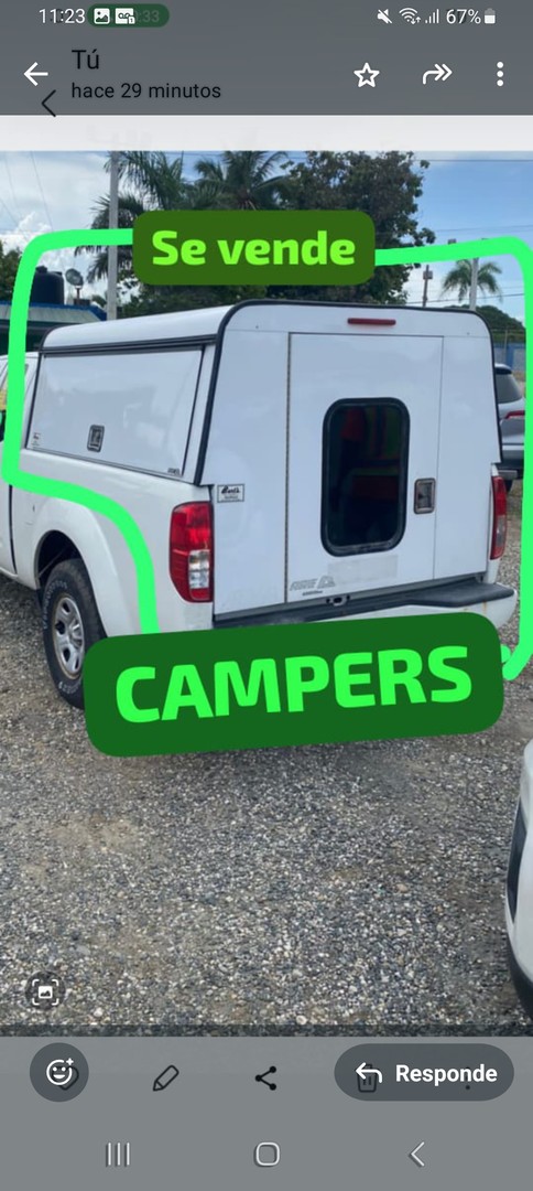 accesorios para vehiculos - Camper para nissan frontier 