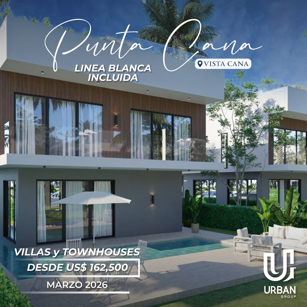 casas vacacionales y villas - Villas & Townhouses desde US$162,500 en Vistacana Punta Cana 2