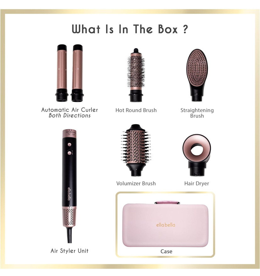 salud y belleza - 6 in 1 Professional Hot Air Styler/ Cepillo professional para el Cabello 6 en 1  2