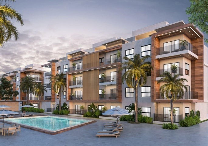 apartamentos - Proyecto en venta Punta Cana #24-1033 dos dormitorios, ascensor, piscina.
 6