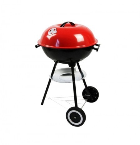 herramientas, jardines y exterior - Parrilla BBQ de carbon facil de transporte con ruedas