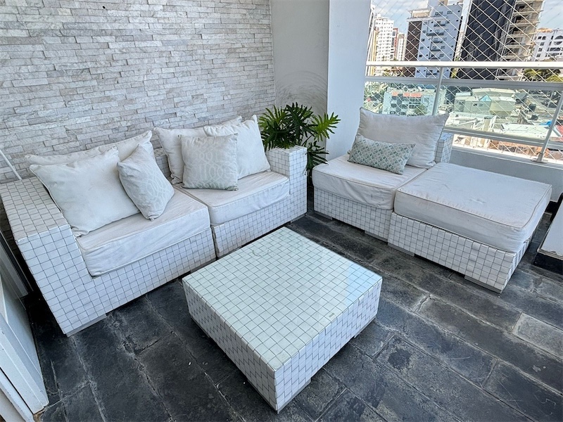 muebles y colchones - Muebles para el exterior con kit de colchones crema. 