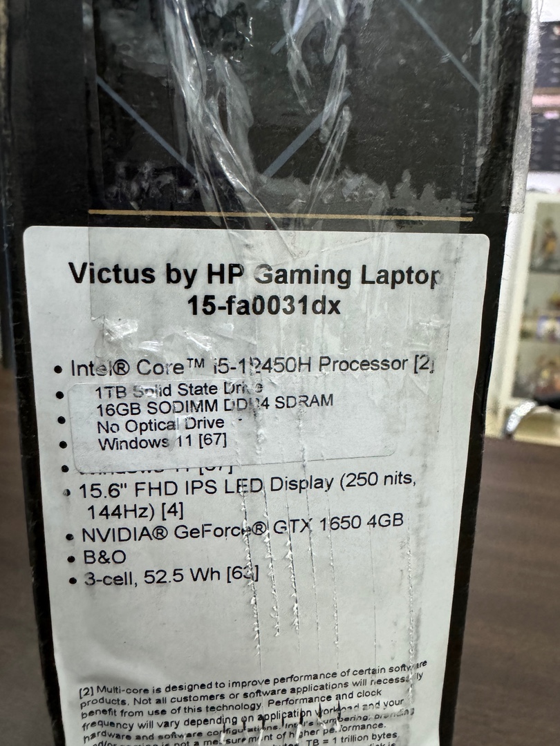 computadoras y laptops - Pc Laptop HP Victus Gaming 15.6 i5-12va Gen 1TB SSD| 16GB RAM | Sellada RD$ 39,9 1
