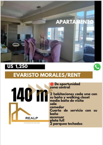 apartamentos - Apartamento en evaristo morales