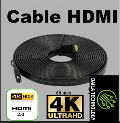 computadoras y laptops - cables HDMI Extra Largo 4K  0