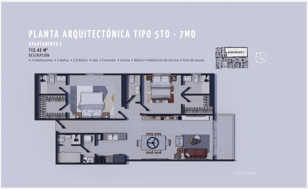 apartamentos - Proyecto en venta Punta Cana  #24-1508 dos dormitorios, piscina, vista panoramic 6