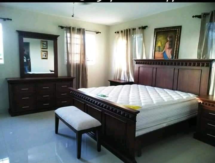 muebles y colchones - Juego de habitación en caoba