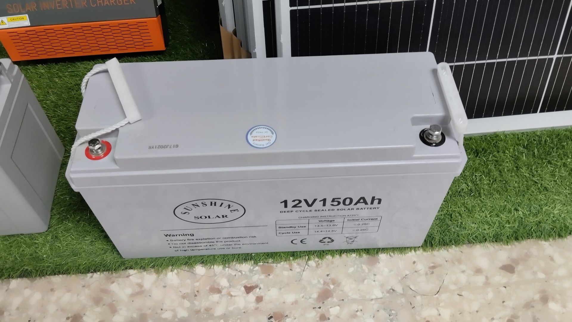 plantas e inversores - bateria de gelatina tipo industrial de 12v y 150amp en oferta 