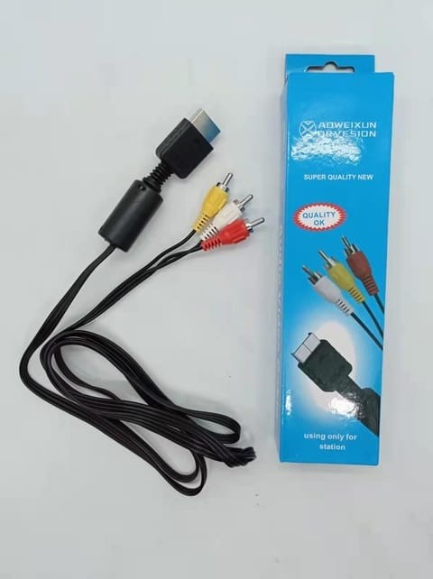 accesorios para electronica - Cable RCA para Play Station PS1 PS2 PS3