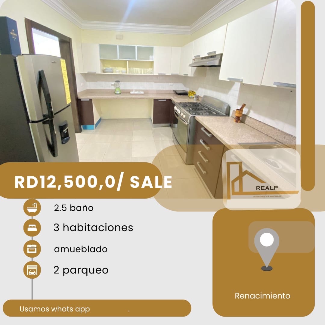 apartamentos - hermoso apartamento en zona céntrica en el renacimiento 