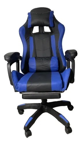 muebles y colchones - Silla gaming respaldo alto reclinable para juegos con reposapies.