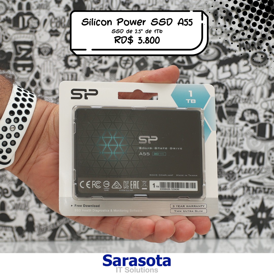 accesorios para electronica - SSD 1Tb Disco Estado Sólido marca Silicon Power con garantía de 1 año