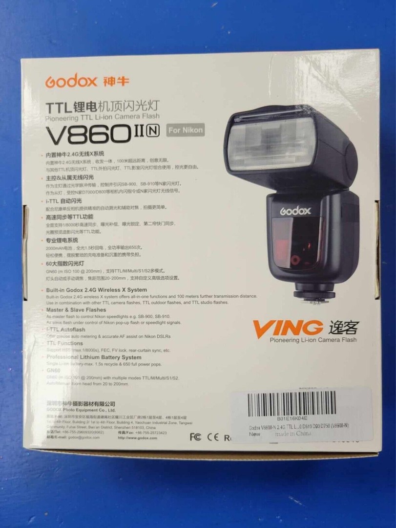 camaras y audio - Godox V860IIN Speedlite 