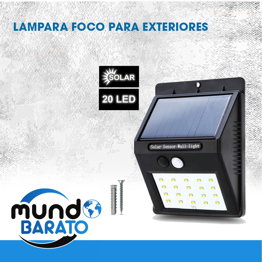 herramientas, jardines y exterior - Luz Solar LED para exteriores, lámpara recargable con Sensor de movimiento 