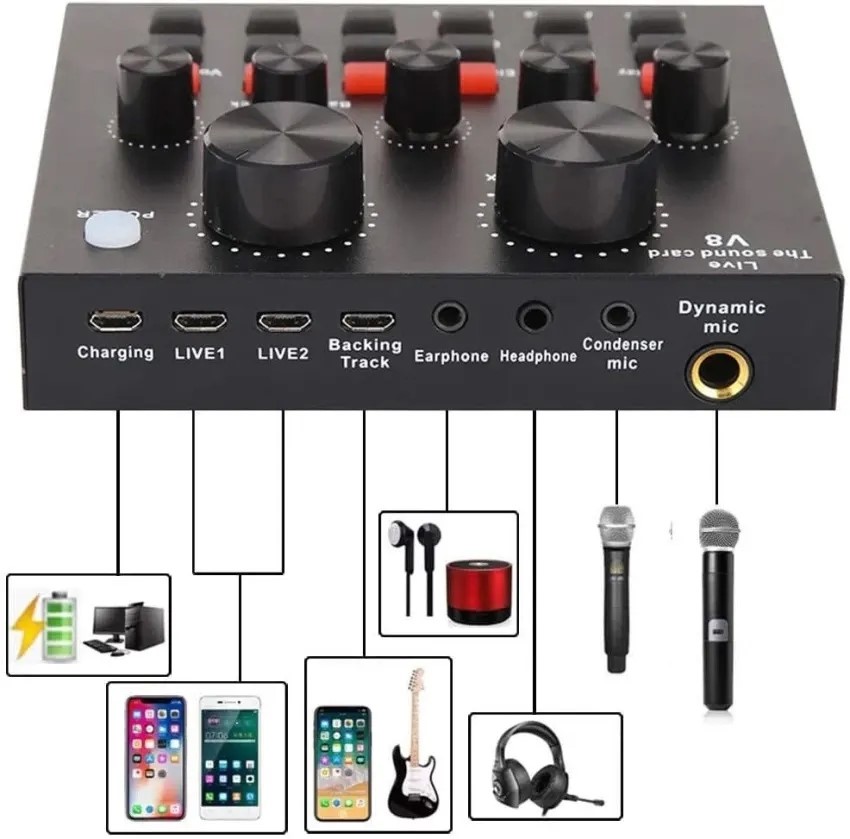 camaras y audio - Mezcladora efecto de sonido voz  3