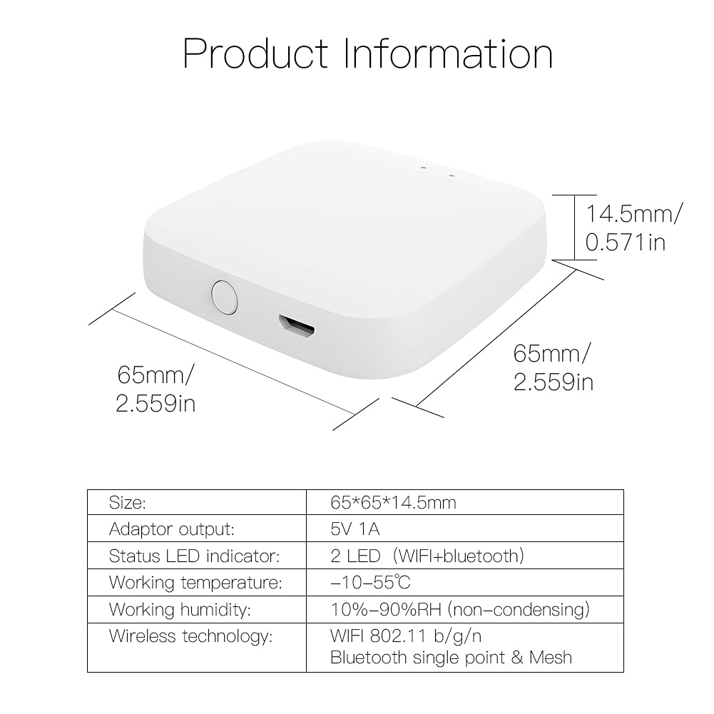 accesorios para electronica - MOES Tuya ZigBee Wired Smart Gateway/Hub for Tuya  2