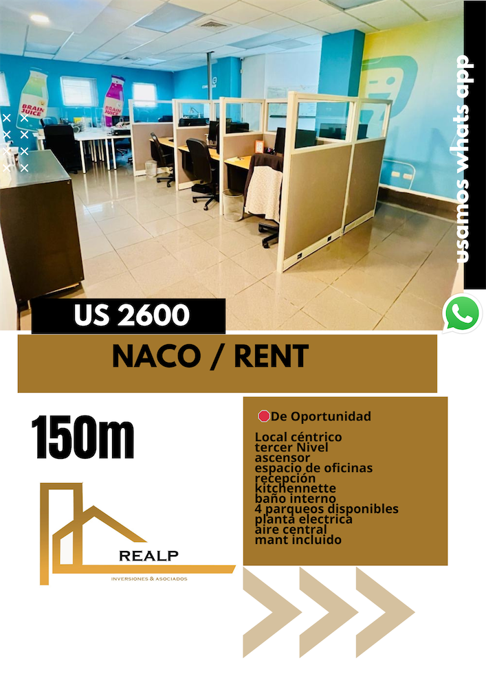 oficinas y locales comerciales - Local en Naco 