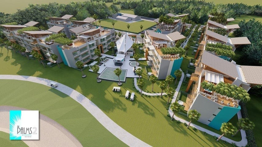 apartamentos - Proyecto en venta Punta Cana #23-1204 un dormitorio, balcón, piscina, jacuzzi.
 4