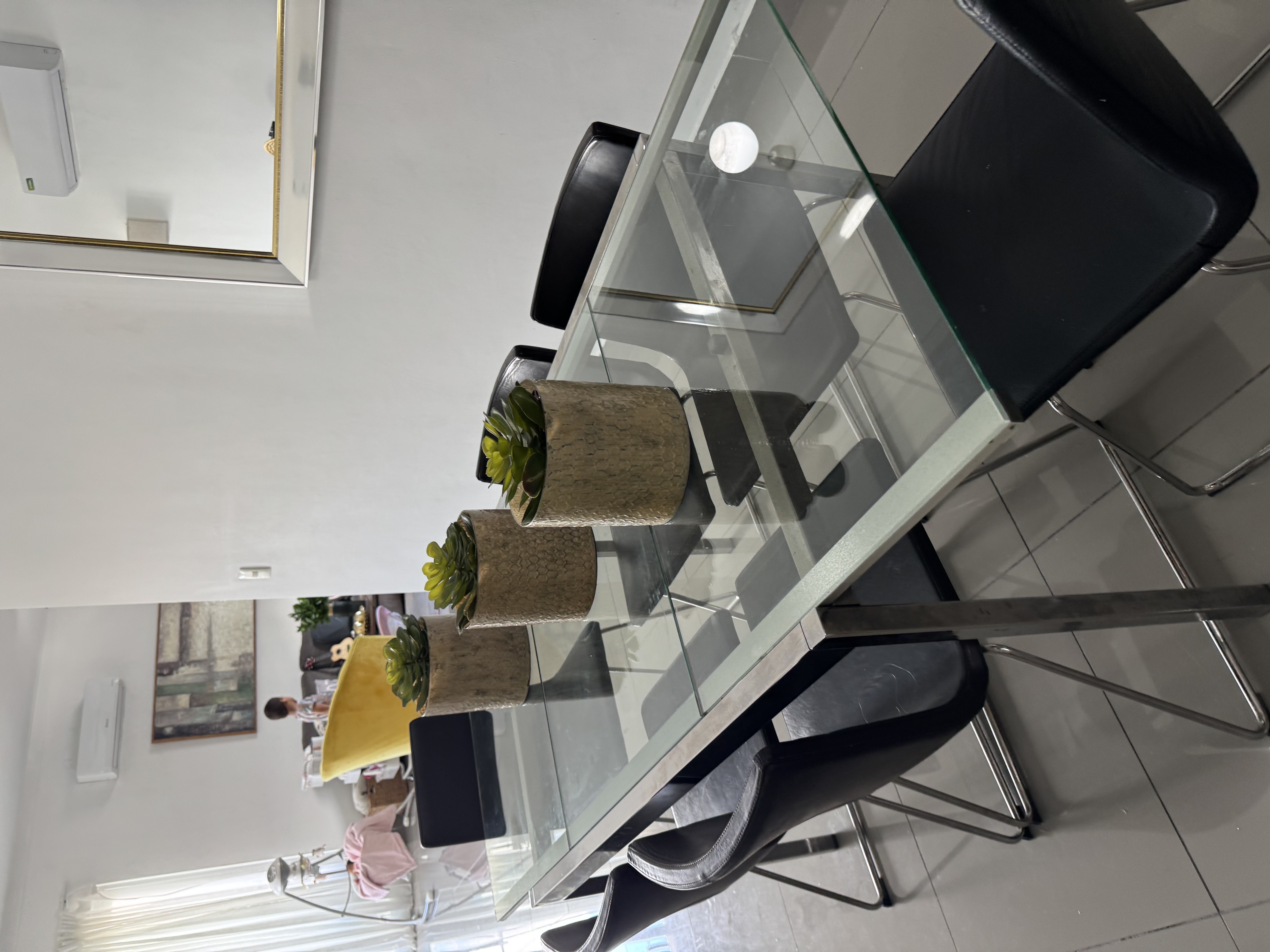 muebles y colchones - Comedor de cristal 2