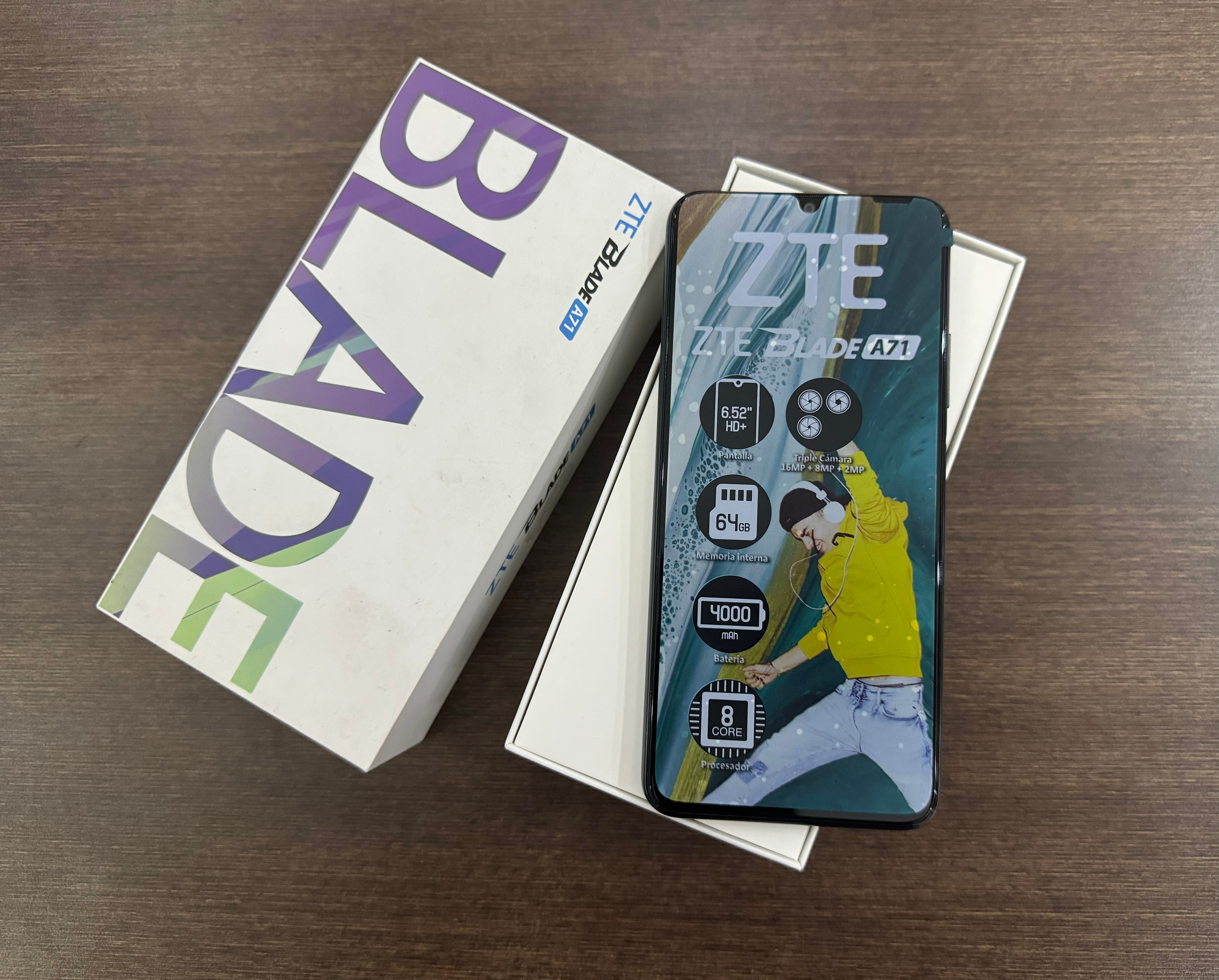 celulares y tabletas - ZTE BLADE A71 64GB Nuevo, Garantía, RD$ 4,900  NEG 0