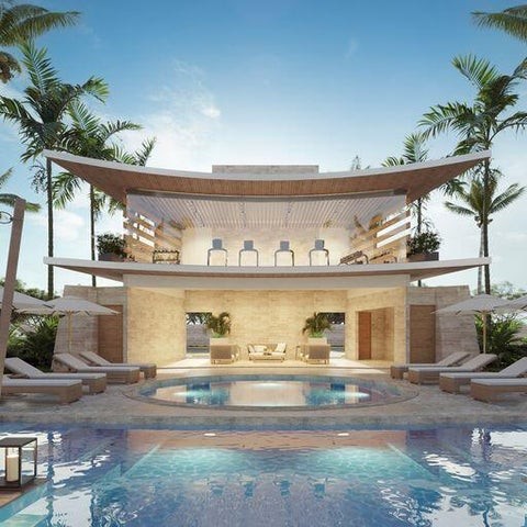 apartamentos - Proyecto en venta Punta Cana #24-802 dos dormitorios, piscina, línea blanca, asc 5