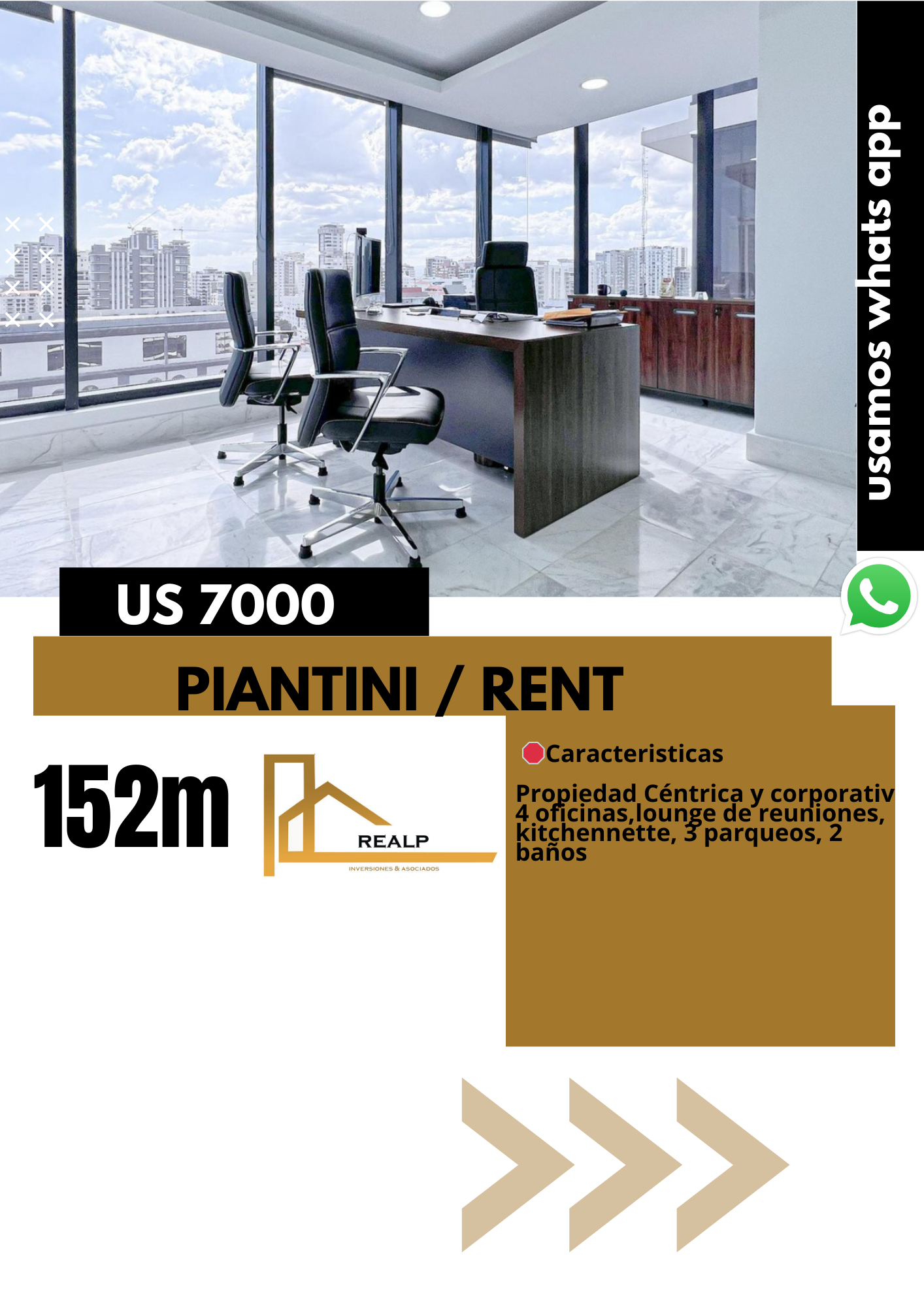 oficinas y locales comerciales - Locar corporativo en Piantini 