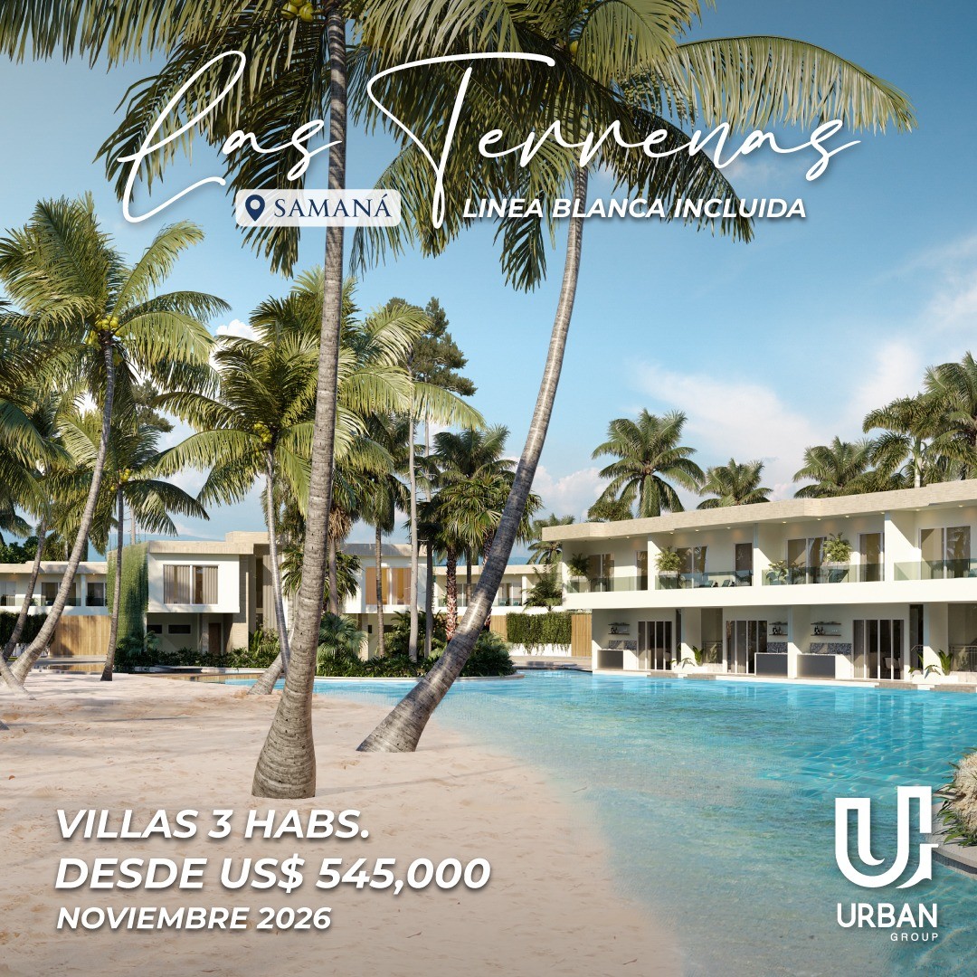 casas vacacionales y villas - Villas de 3 Habitaciones Amuebladas desde US$545,000 Las Terrenas