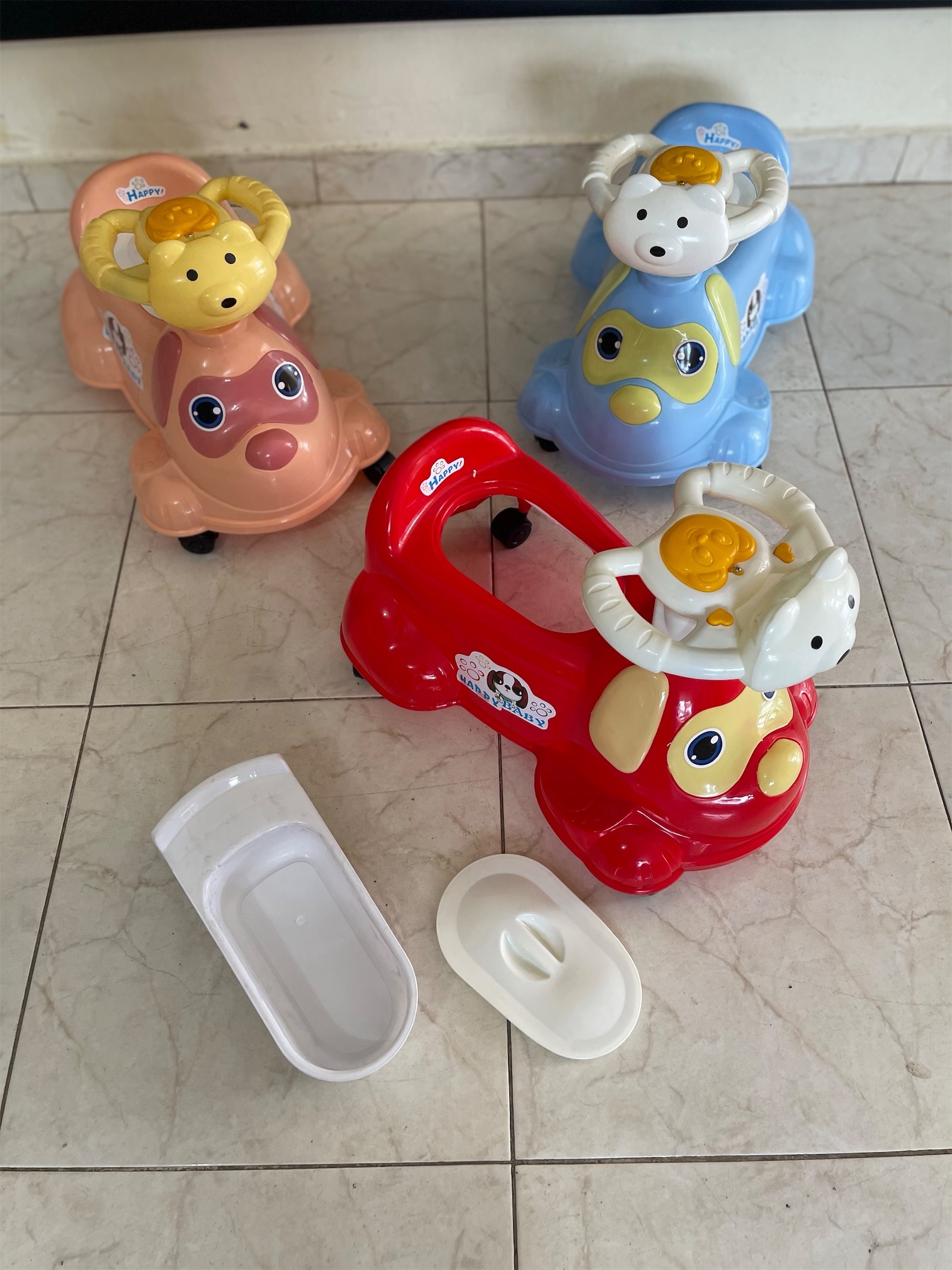 accesorios - Inodoro tipo carrito para niños con música Nuevos color azul rojo y mamey Nuevos 1