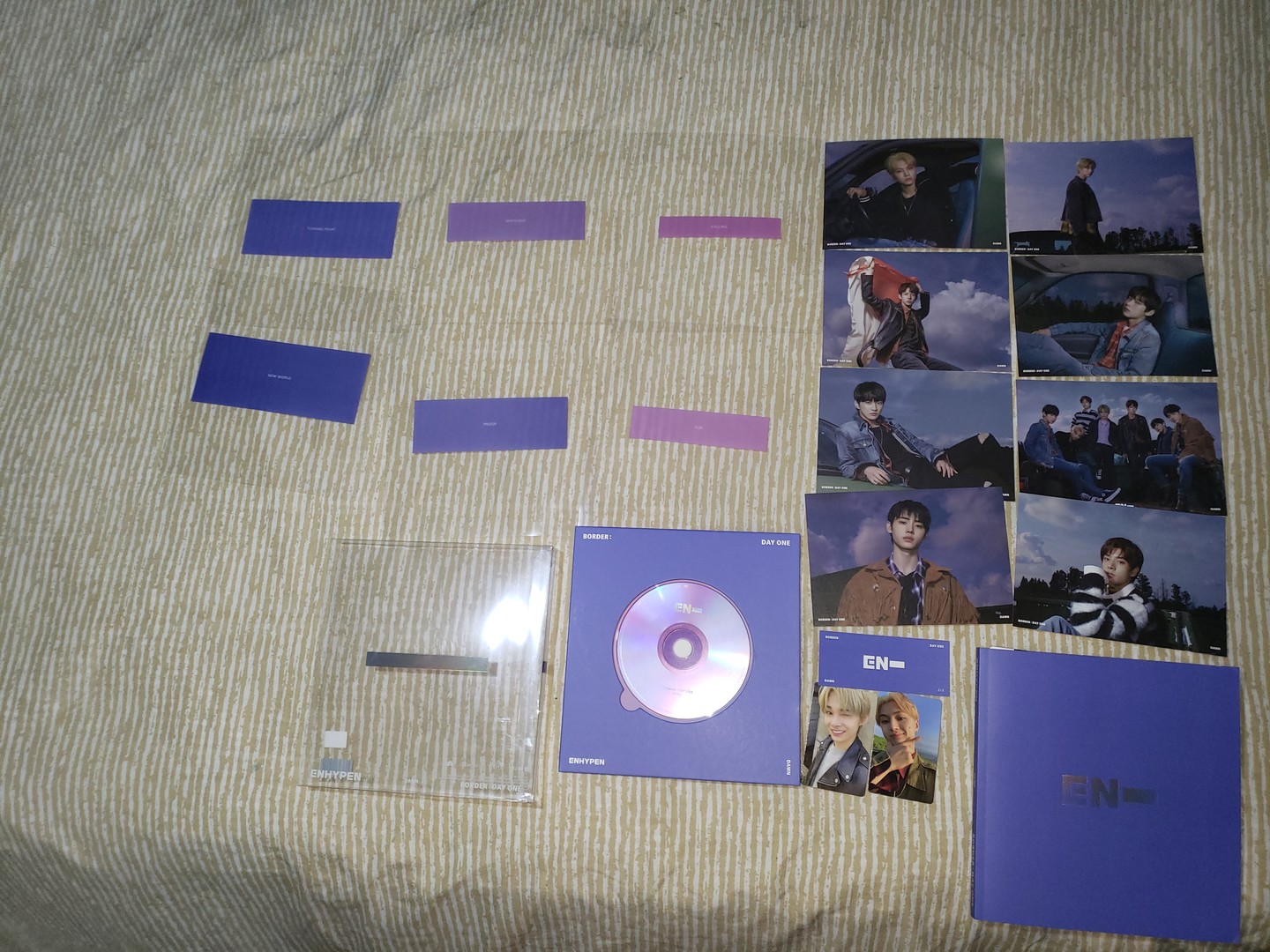 cds y vinilos - Enhypen Border : Day One 1st Mini Album Dawn Version CD + Accesorios 6