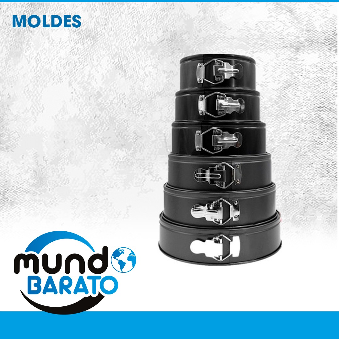 cocina - Set de Moldes desmontables para Bizcocho cake INCLUYE 6 PIEZAS / TAMAÑO