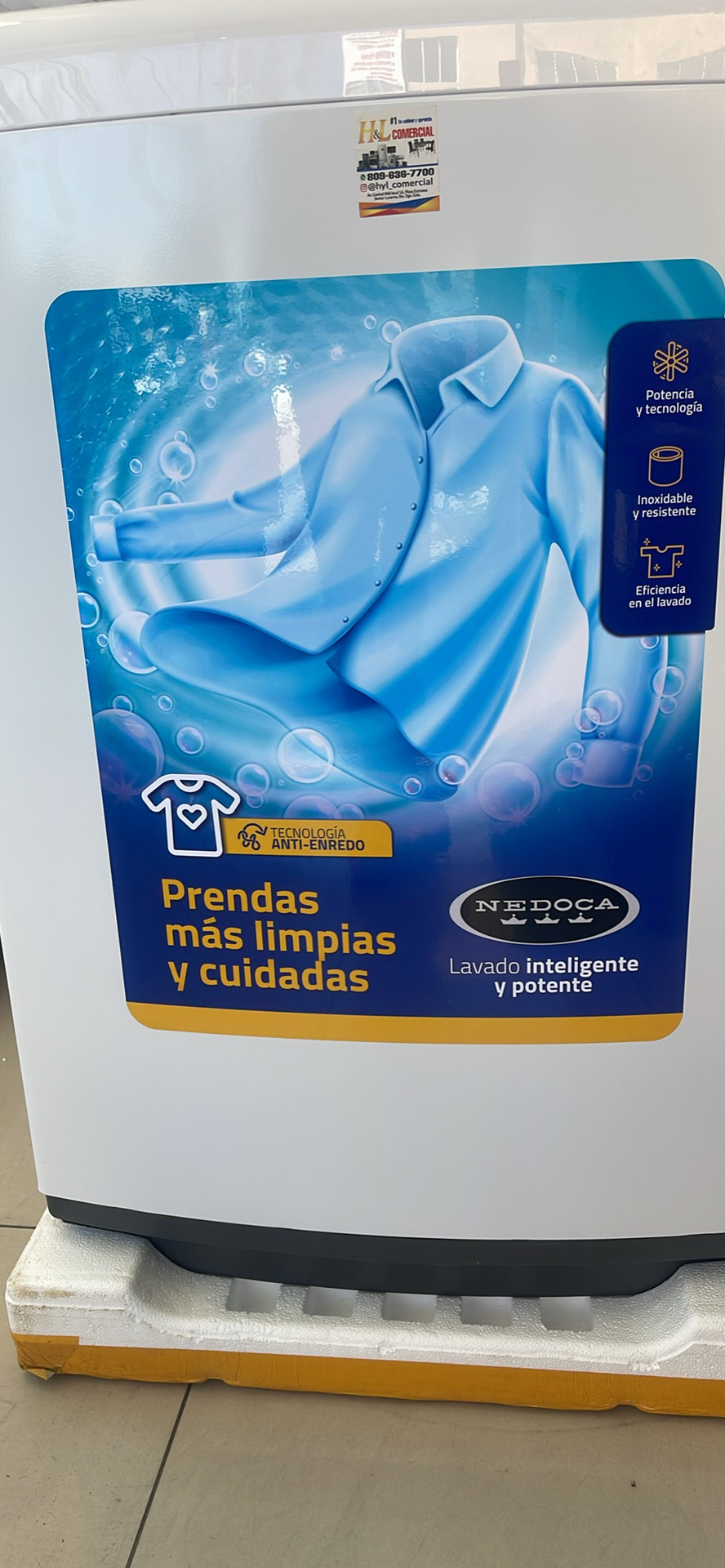 electrodomesticos - Lavadora automática Nedoca 33 libras de lavado  3