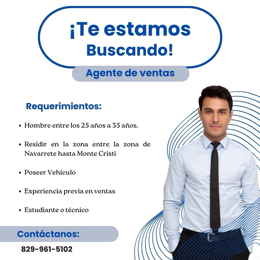 empleos disponibles - Agente de Ventas