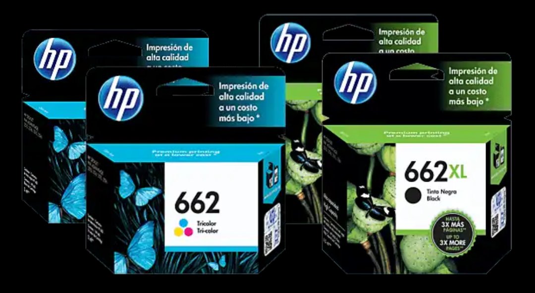 computadoras y laptops - CARTUCHO HP 662XL  ORIGINALES  NEGRO -Y A COLOR  ALTO RENDIMIENTO