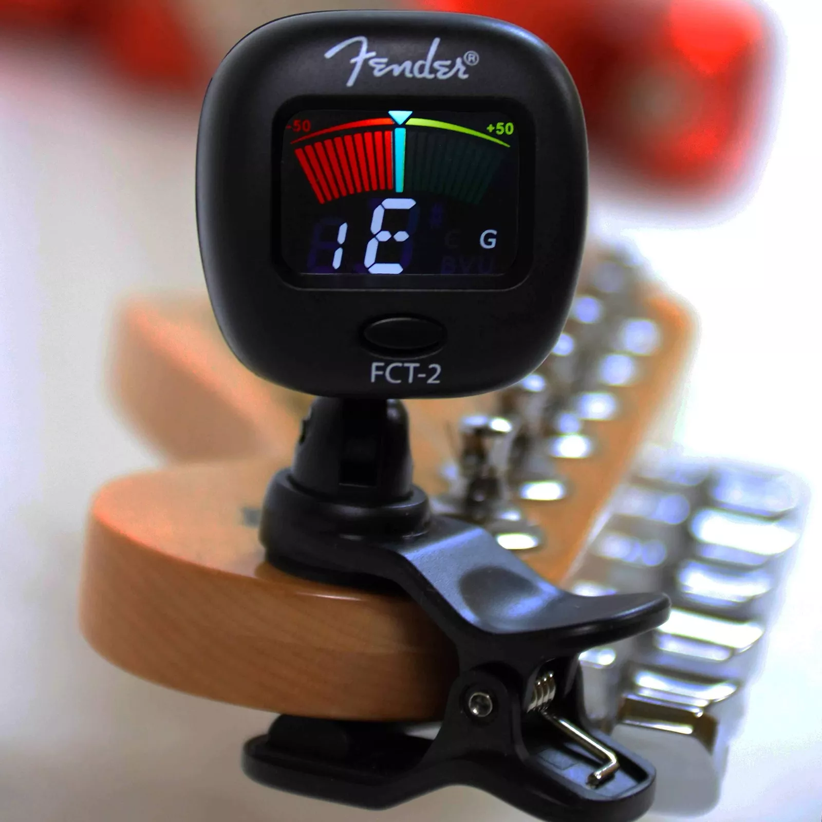 instrumentos musicales - Sintonizador con clip Fender FCT-2 2