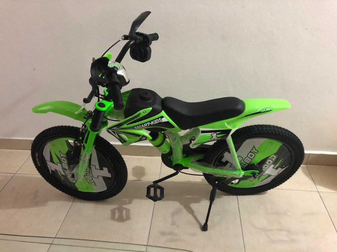 bicicletas y accesorios - Bicicleta para Niños Tipo Moto Bicimoto Aro 12 16 y 20 Motocross con sonido 4