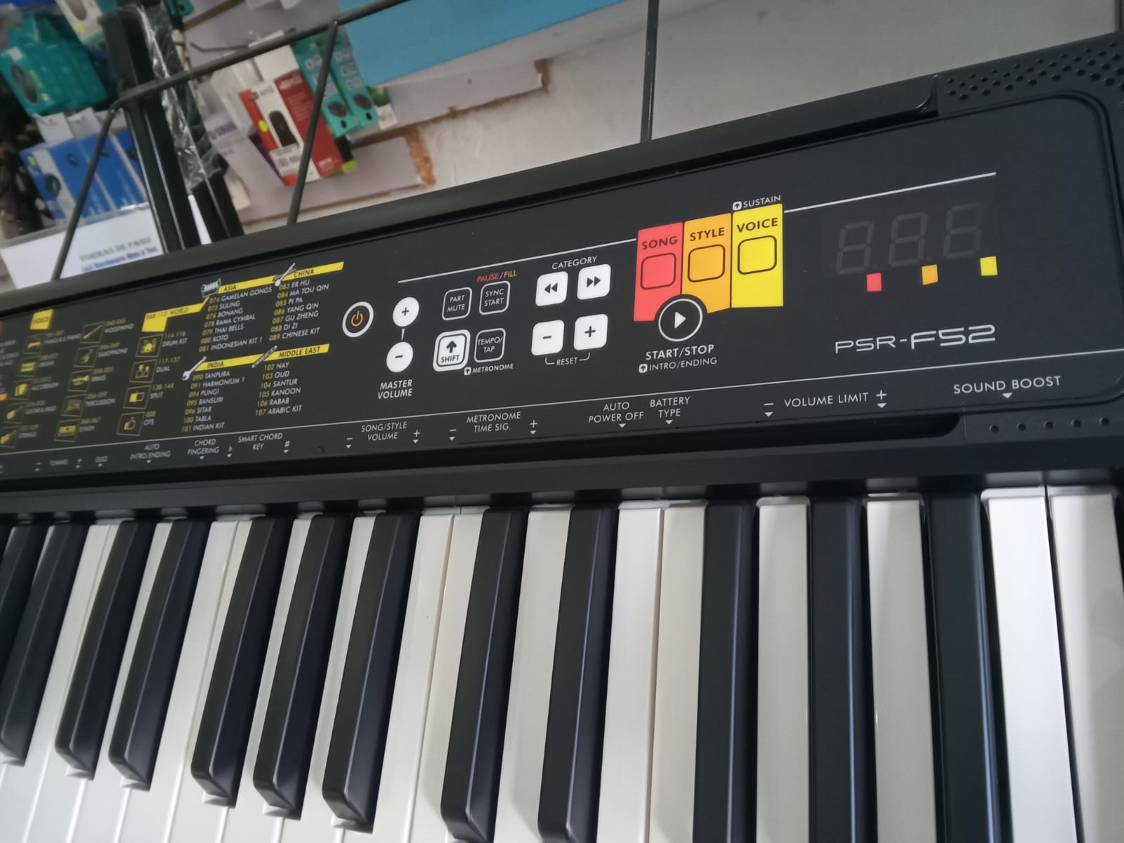 instrumentos musicales - piano yamaha Psr-F52 1