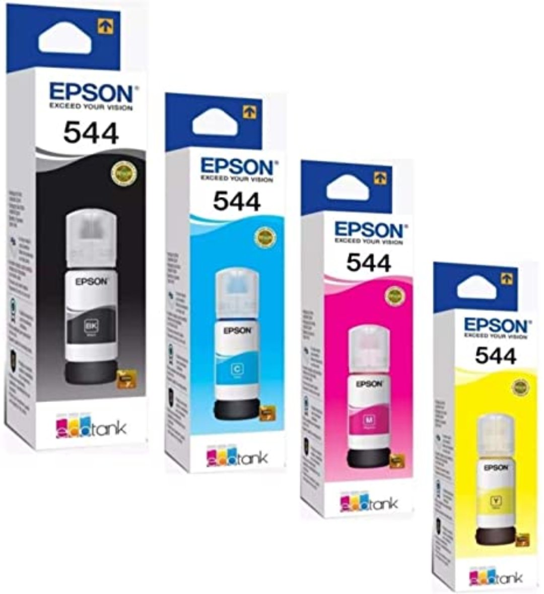 computadoras y laptops - BOTELLAS DE TINTA EPSON T544 ORIGINALES EN TODOS LOS COLORES